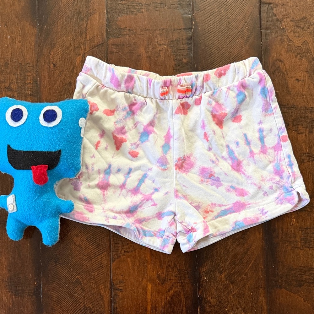 Crewcuts Pink and Purple Tie-Dye Kids Shorts